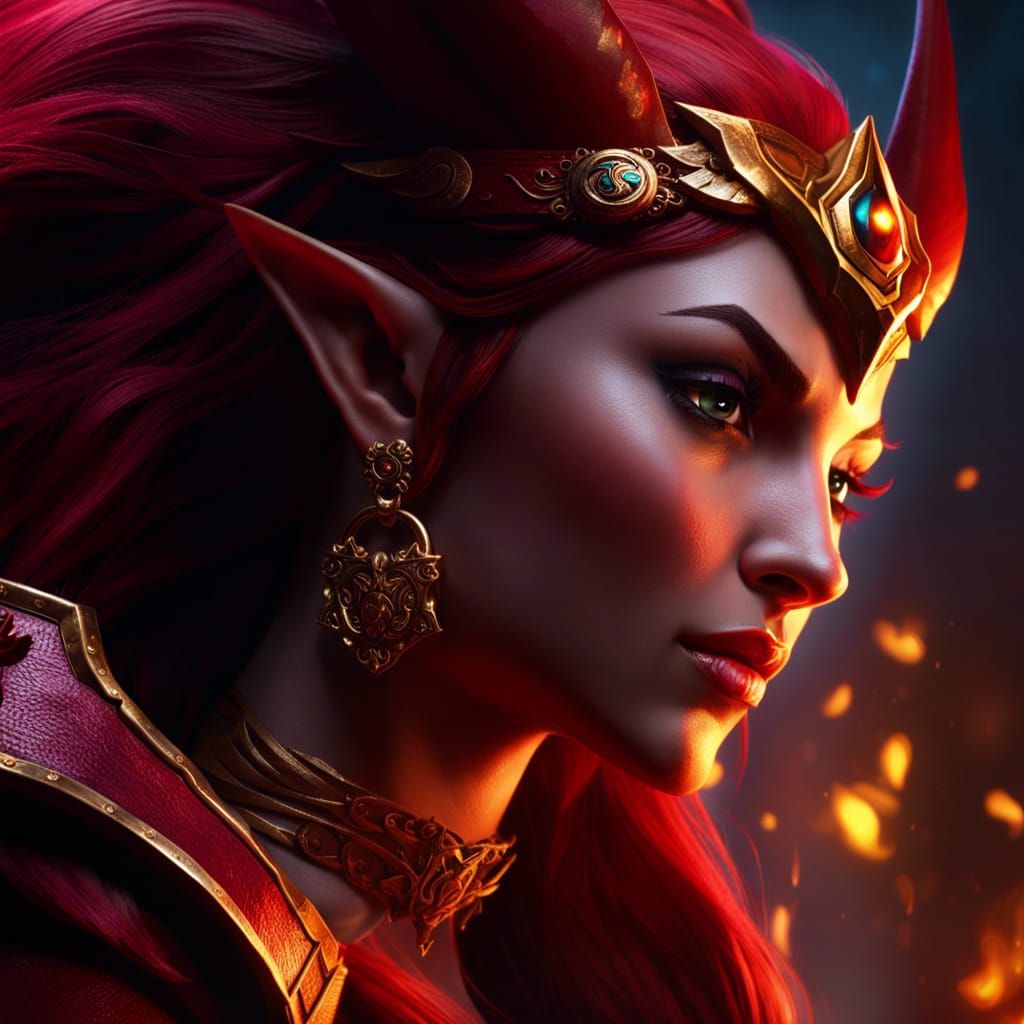 Alexstrasza from Warcraft in Majestic Fantasy Style