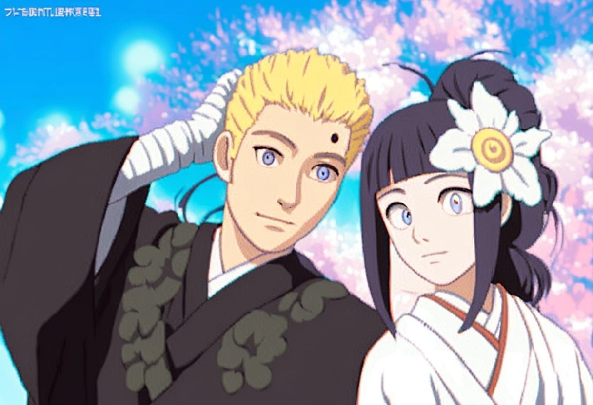 Naruto and Hinata's Anime Wedding Portrait