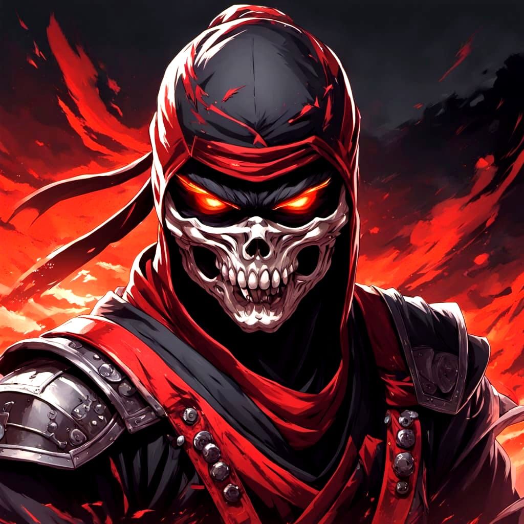 Skull grillz Ninja XL fighting