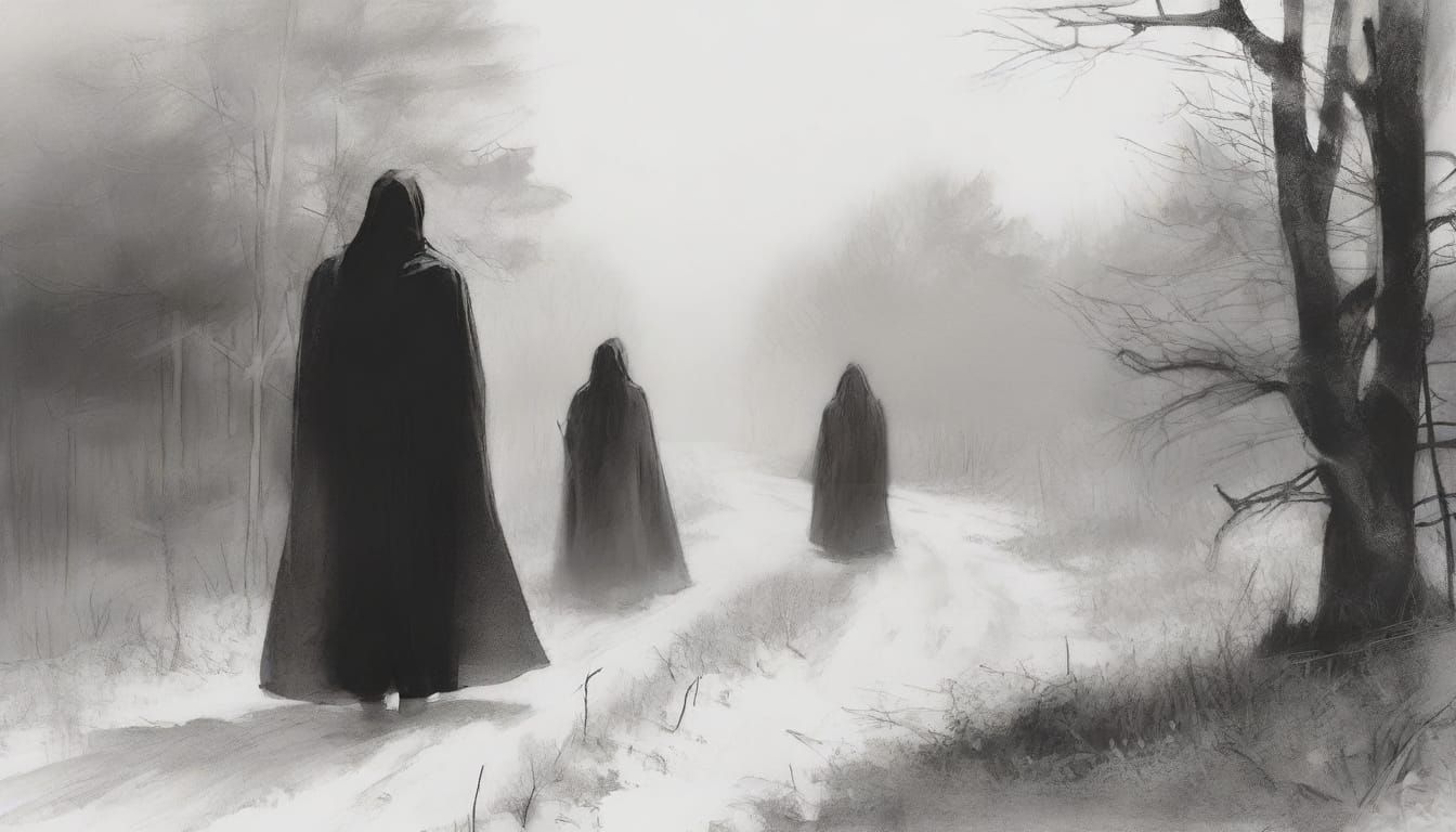 Winter Solstice Hilltop Discourse with Ghostly Witches