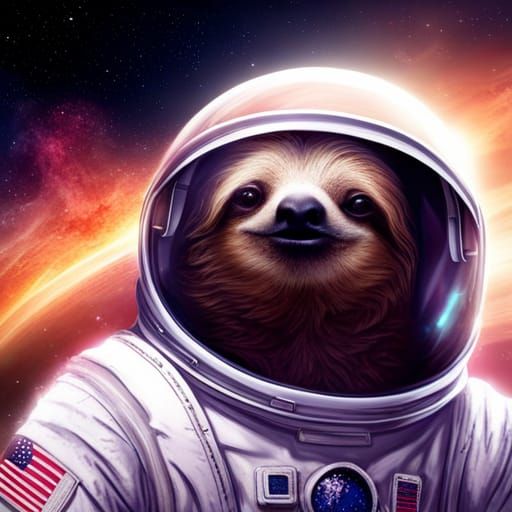 Sloth Navigating the Cosmos