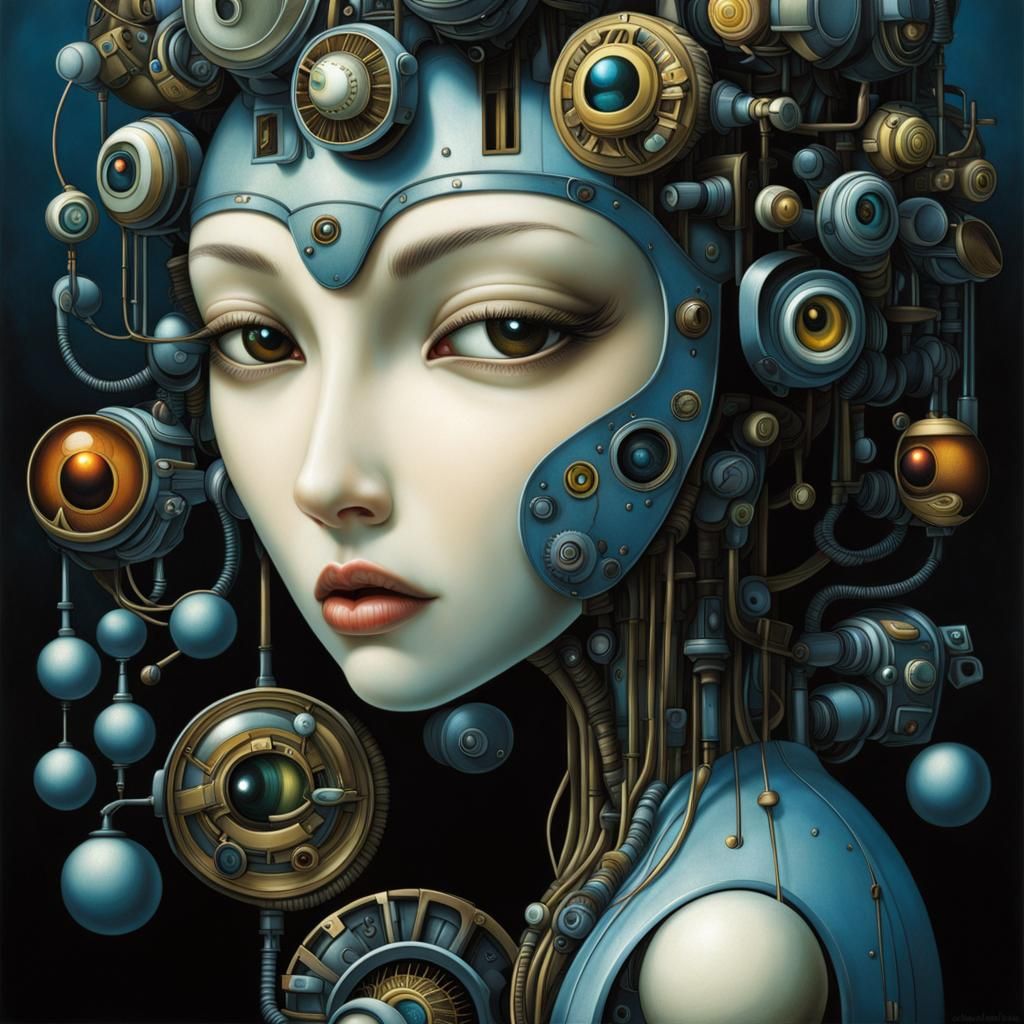 Surreal Robotic Eye Art