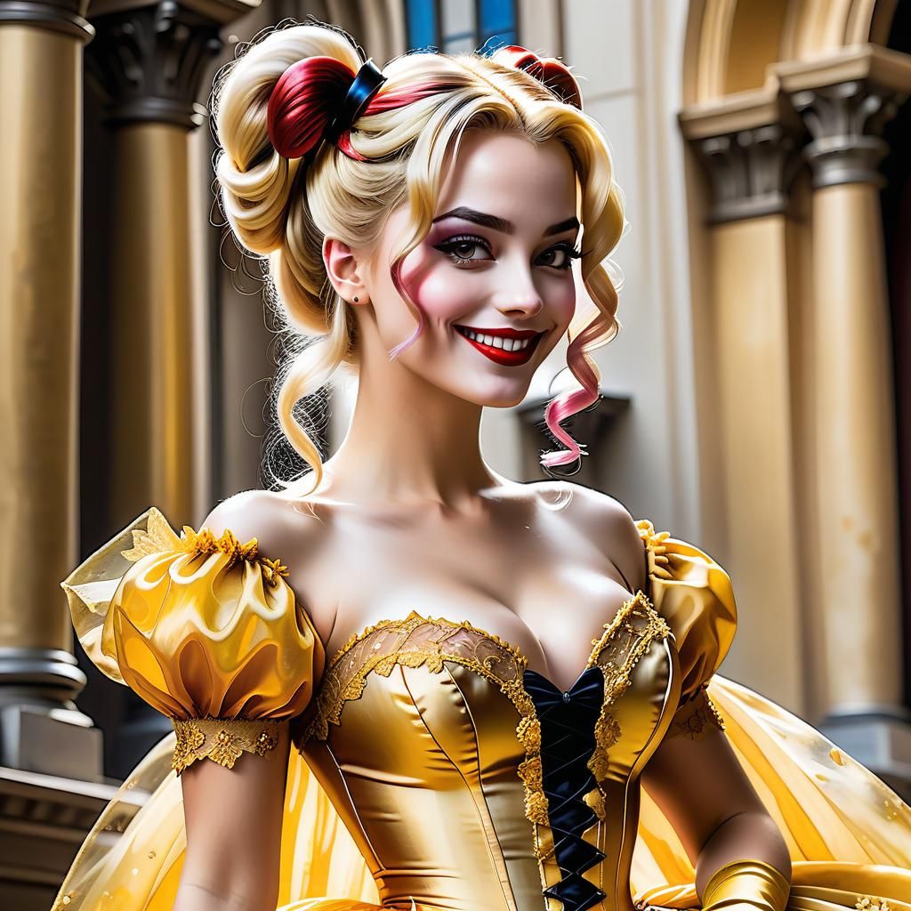 Harley Quinn as Belle