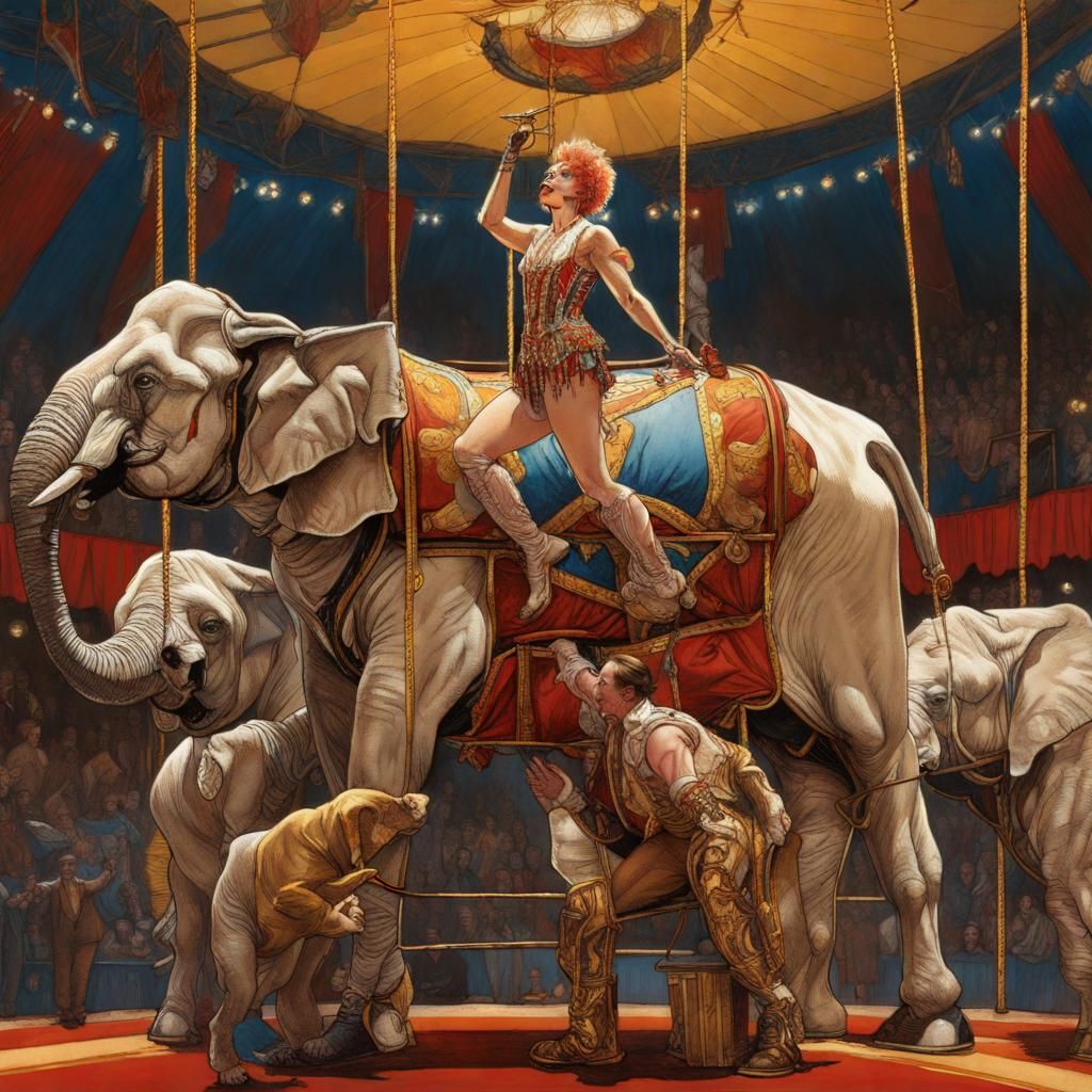 Domadora de elefantes