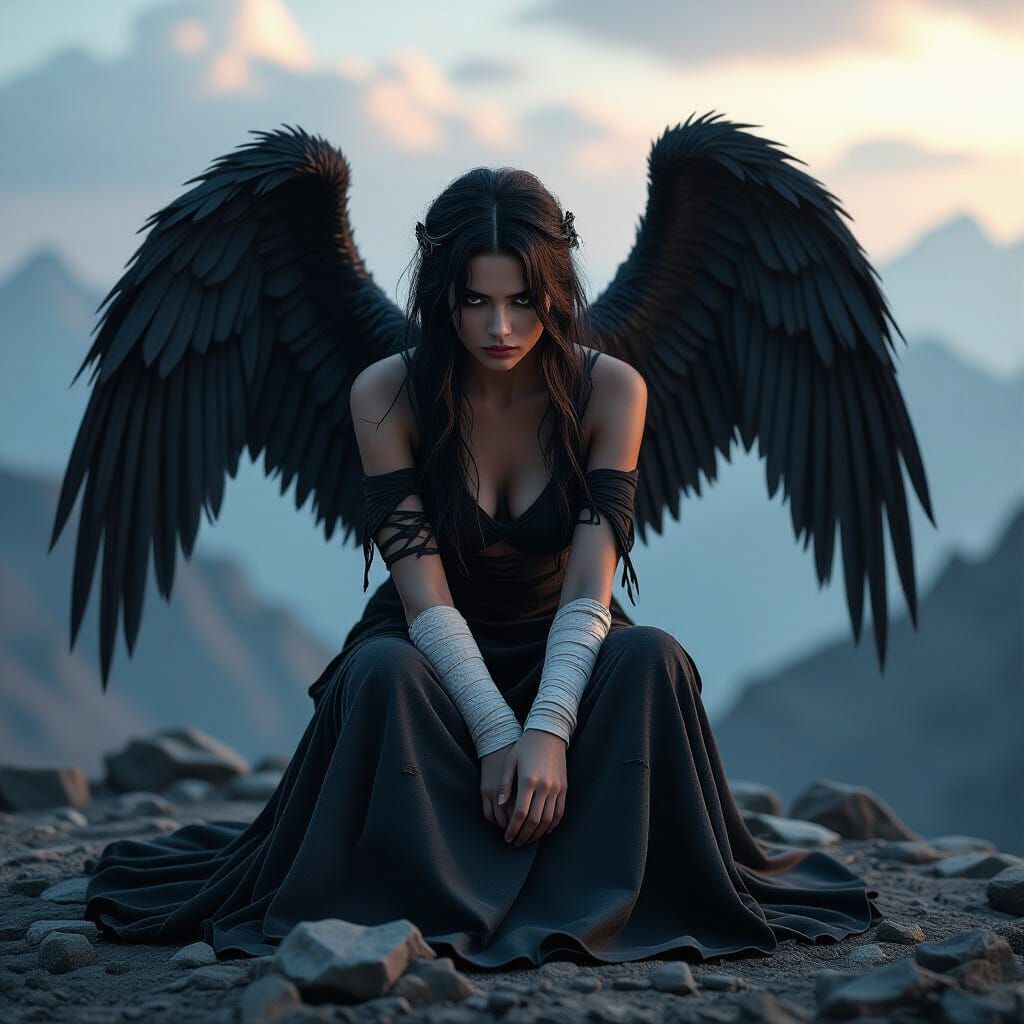 Fallen Angel on Apocalyptic Peak: Unreal Engine