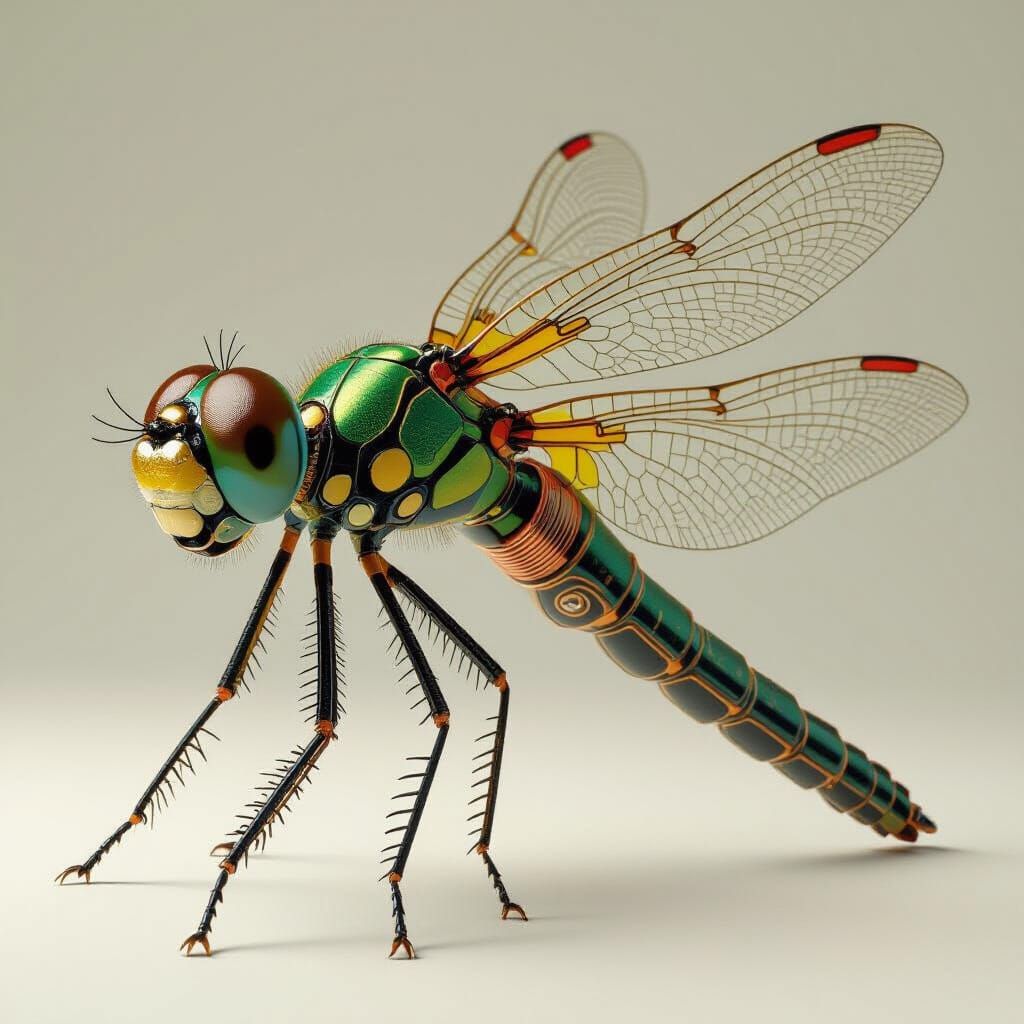 Bio-Mechanical Dragonfly Drone Inspired by Syd Mead