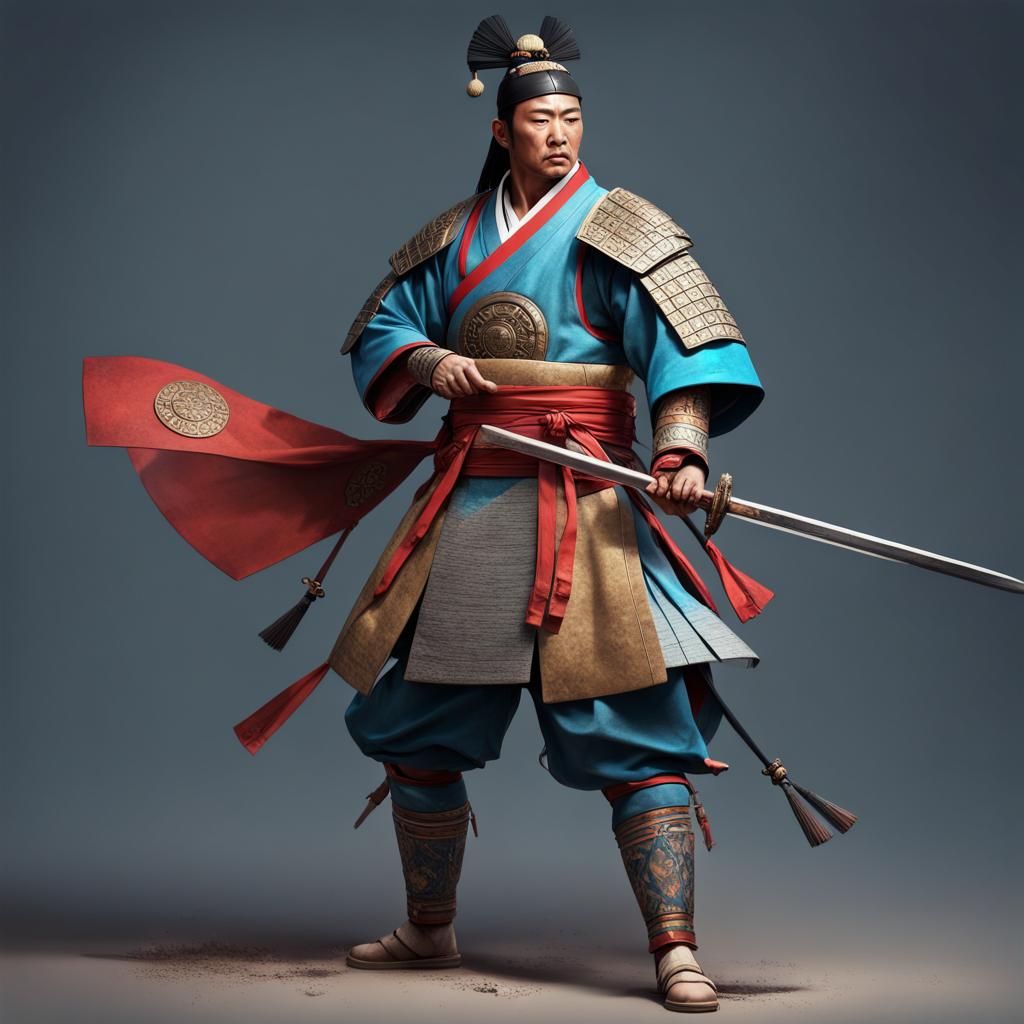 Ancient Korean Warrior of Joseon Dynasty