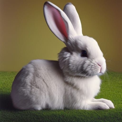 Cutest bunny rabbit ever, by Jeff Koons and Cindy Sherman