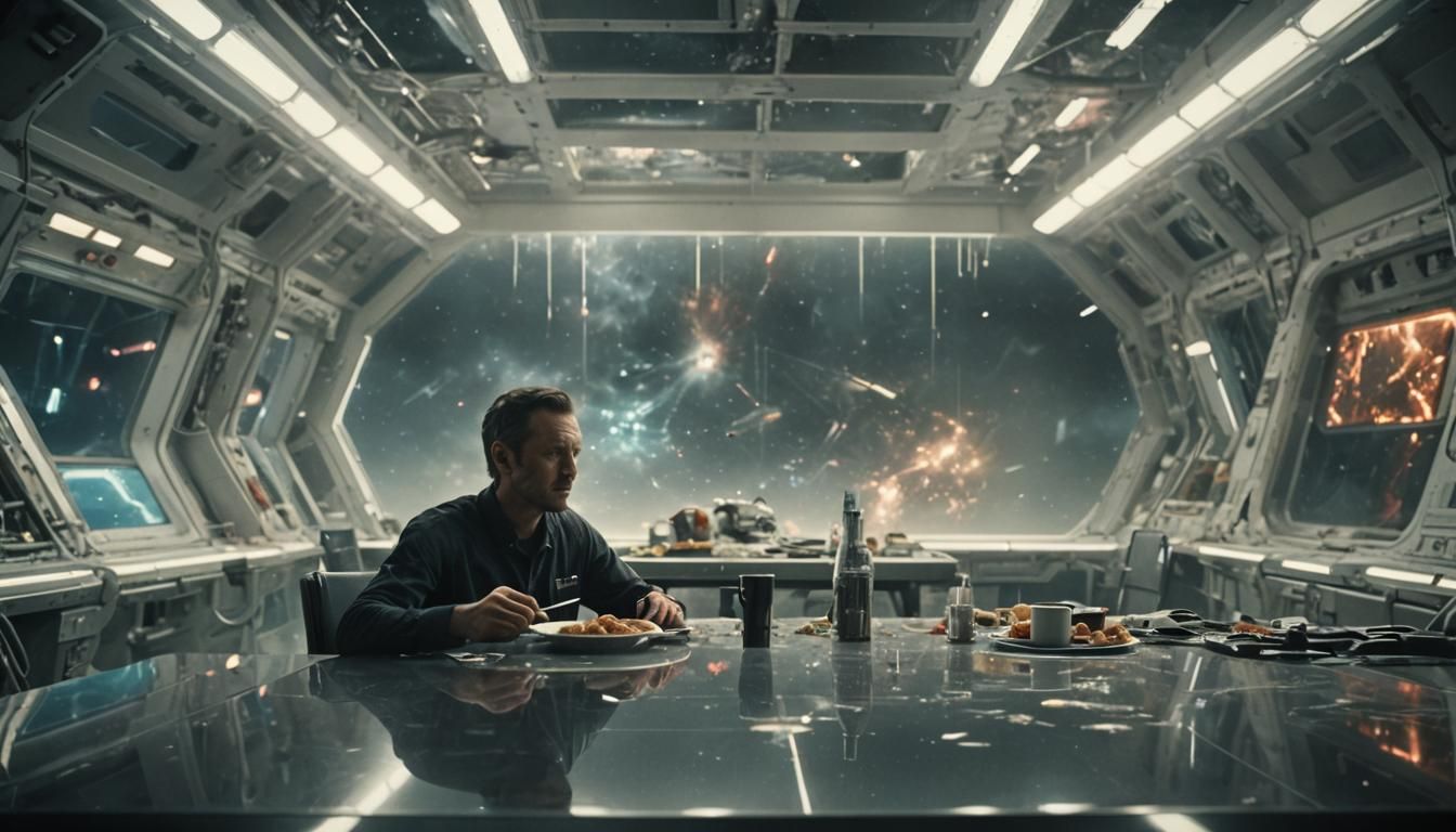 Space Station Elegy in Surrealist Tone