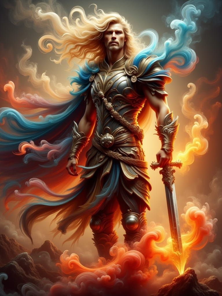 Ethereal Warrior of Unyielding Ferocity