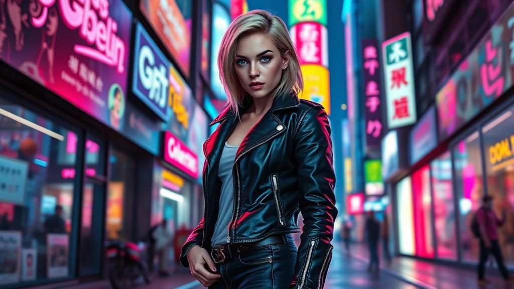 Night City Ripperdoc: Cyberpunk Portrait in Neon