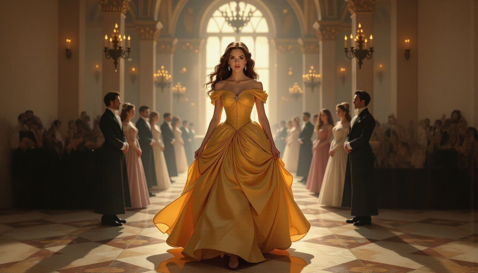 Belle's Ethereal Ball in Golden Castle Ballroom