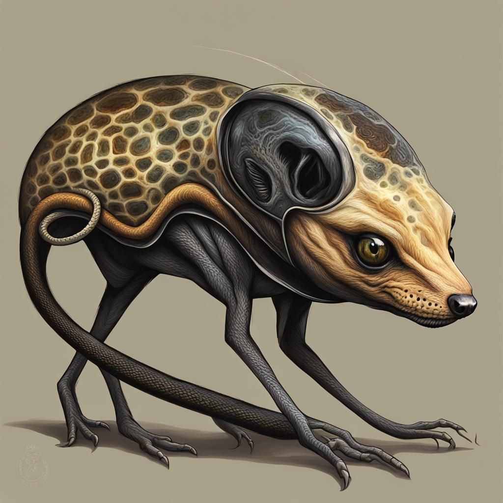 Exotic Alien Exoplanet with Speculative Creatures