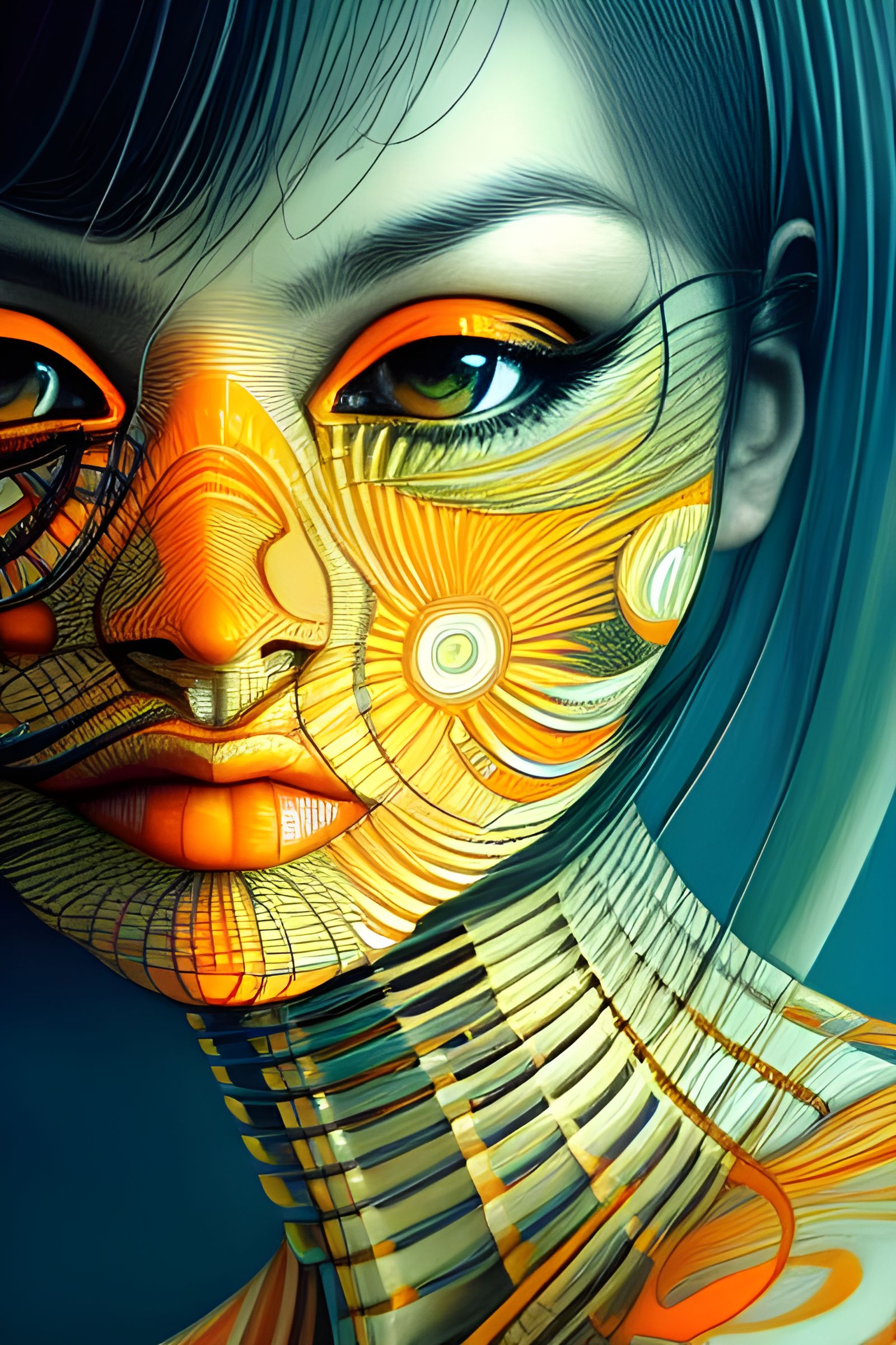 Hyperdetailed Shapeshifter with Fractal Contours