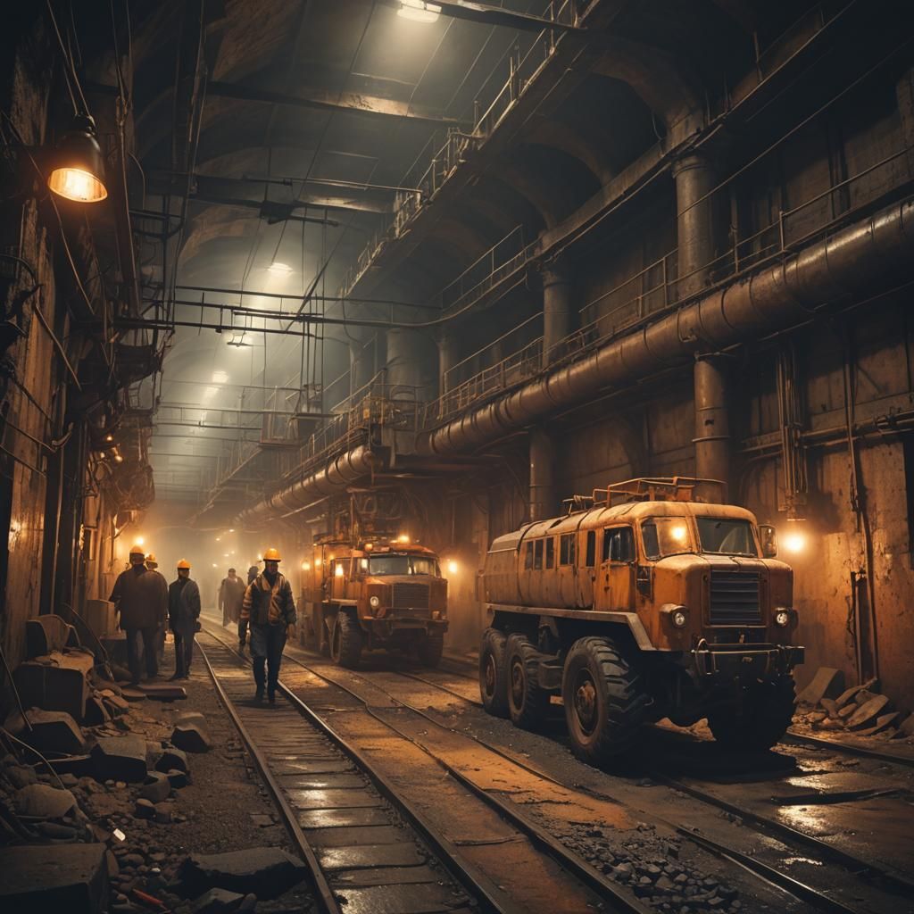Dystopian Industrial Tunnels of New York