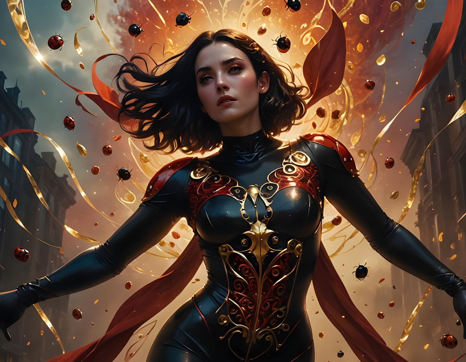 Enchanted Warrior in Mystical Mist