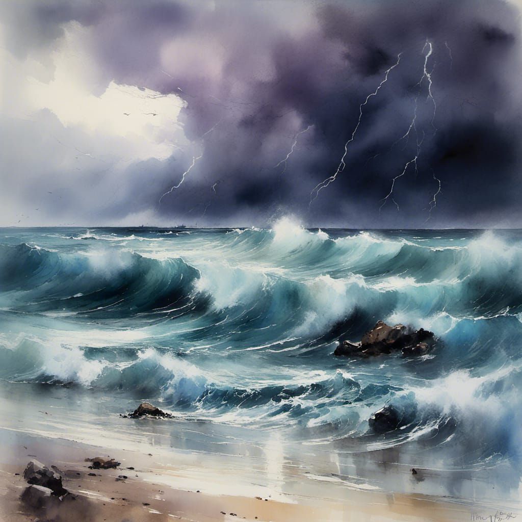 Stormy seas