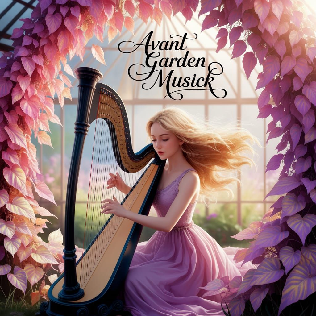 Ethereal Garden Serenade in Whimsical Art