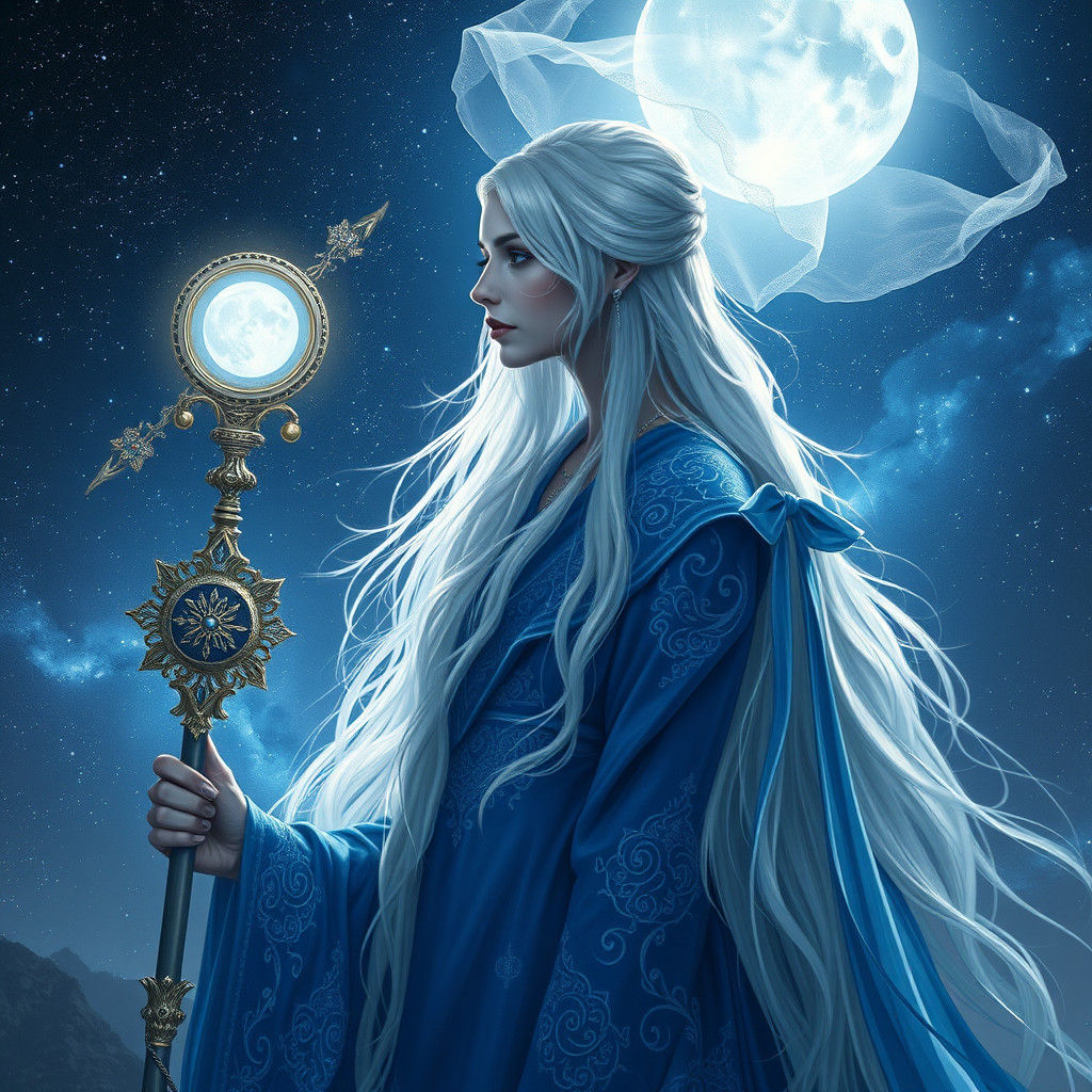 Goddess of Dreams in Ethereal Matte Painting