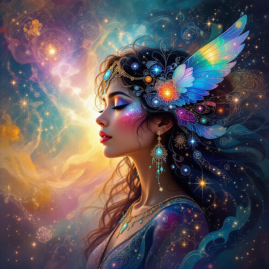 Holographic Cosmic Illustration of Shadim