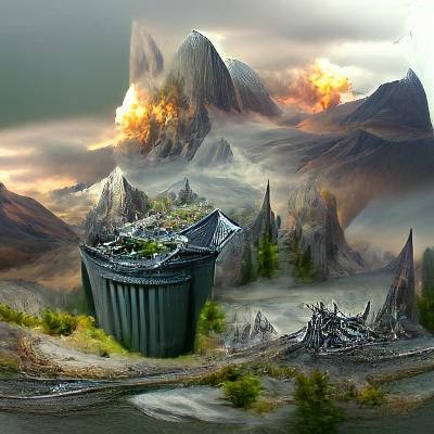 Detailed Matte Painting of Wildspire Waste