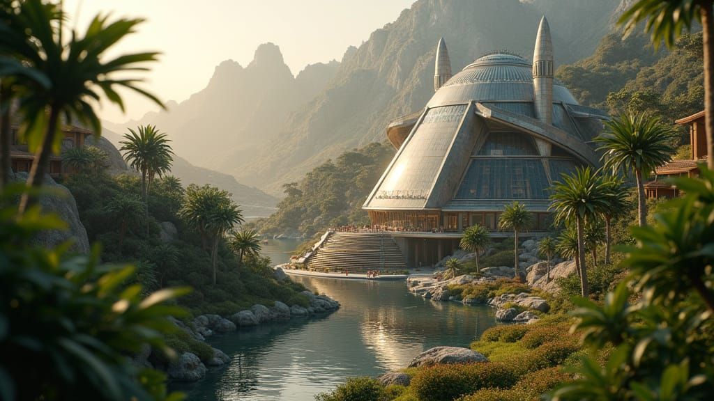 Show a distant world landscape with high moisture and humidity. Professional photography, bokeh, natural lighting, canon...