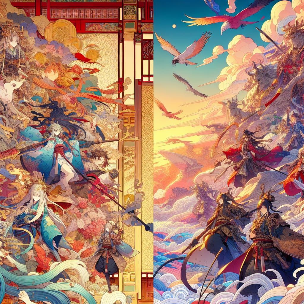Anime and Game-Inspired Japanese Fantasy Art