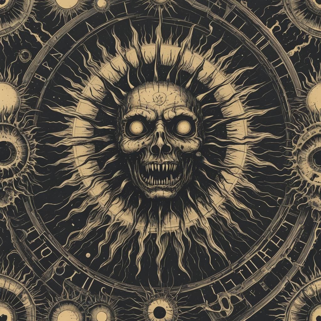 Disturbing Analog Horror Sun