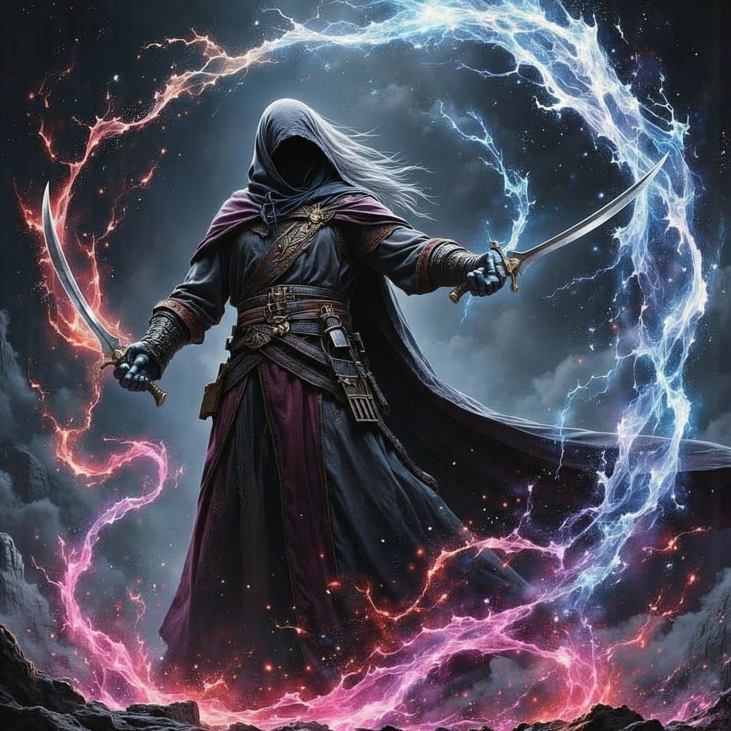 Drizzt Do'Urden Fights Orc Horde in 80s Anime Style