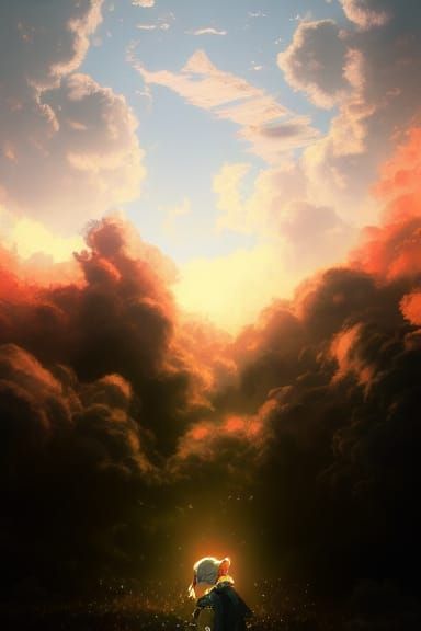 Hyperdetailed Cloudscape Digital Illustration in 8K