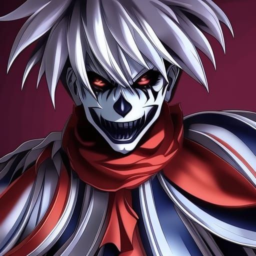 Spooky Dancing Clown in Anime Style