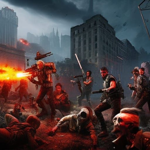 Apocalypse City: A Zombiescore Digital Painting