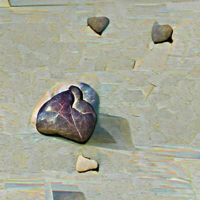 Enduring Stone Heart Sculpture