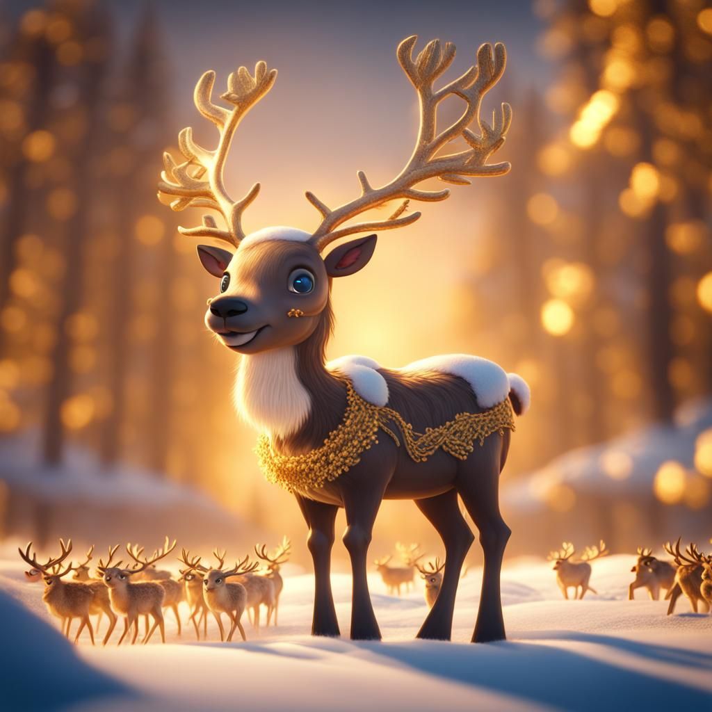 Cute reindeer