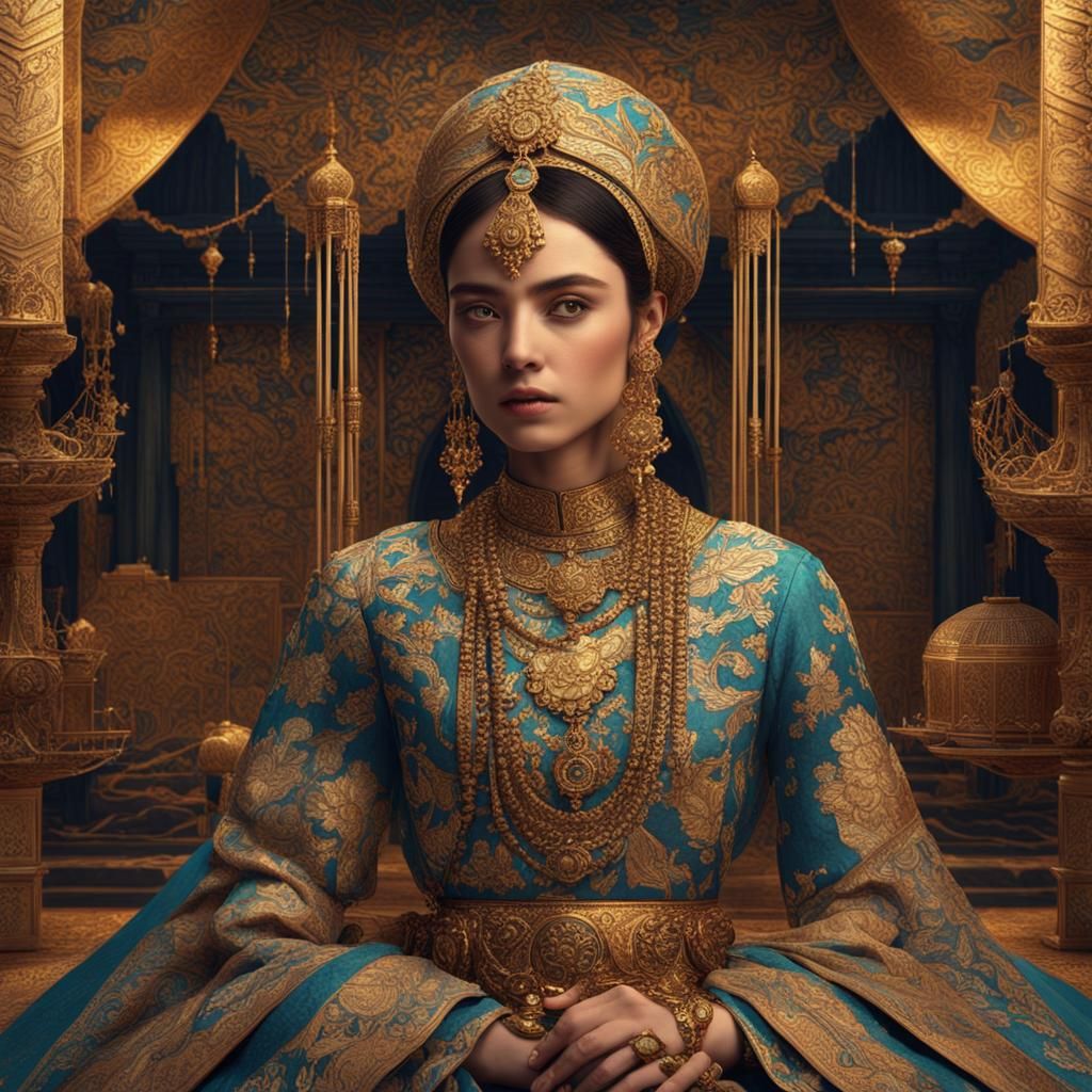 Middle Eastern Princess in Epic Cinematic Style
