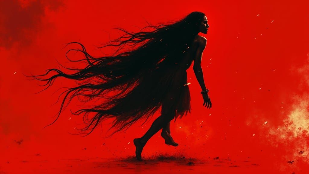 Mystical Shaman Ritual in a Surreal Landscape