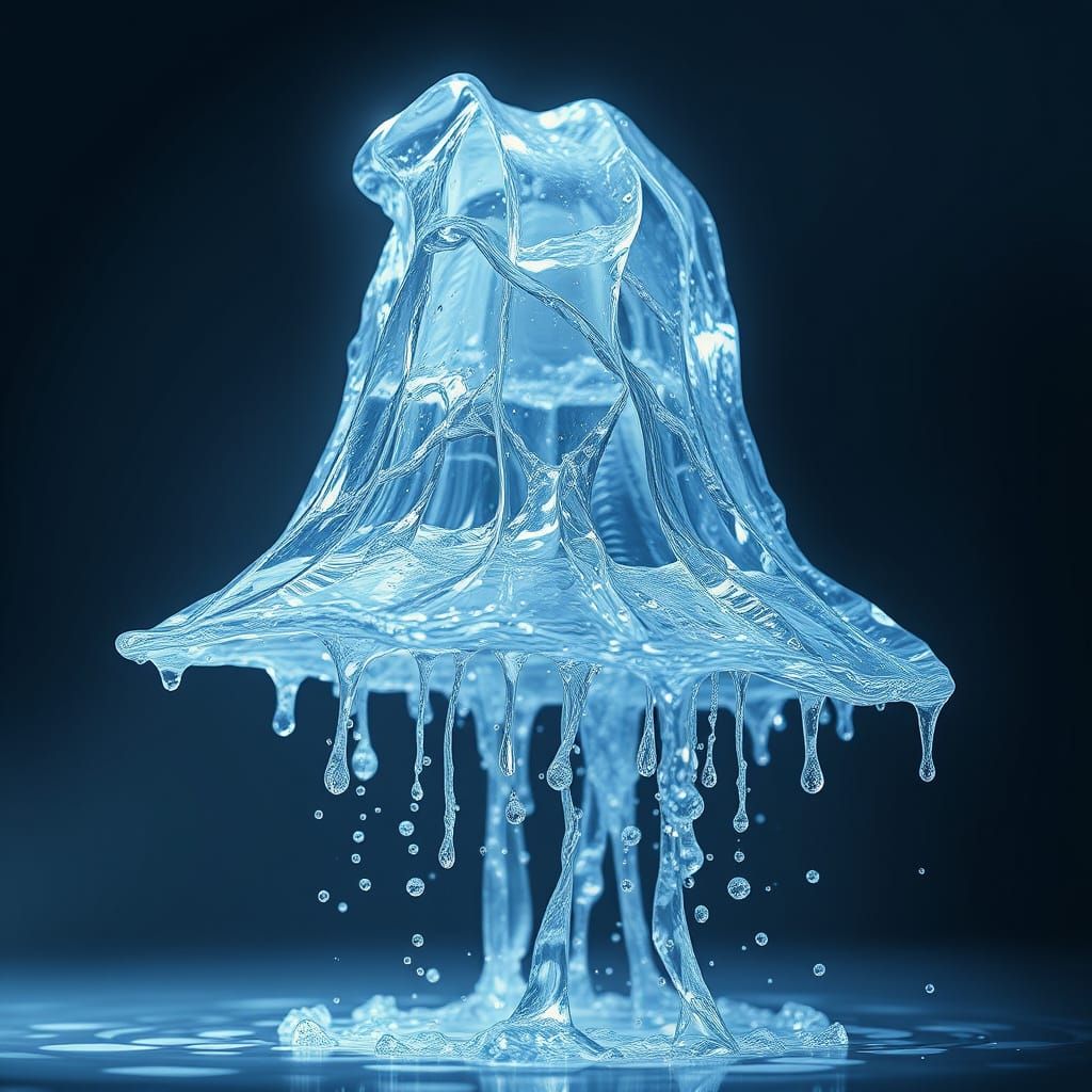 Ethereal Water Hat Frozen in Time