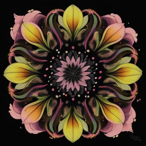 Colorful Calla Lilies Illustration with Paint Splatter Cross