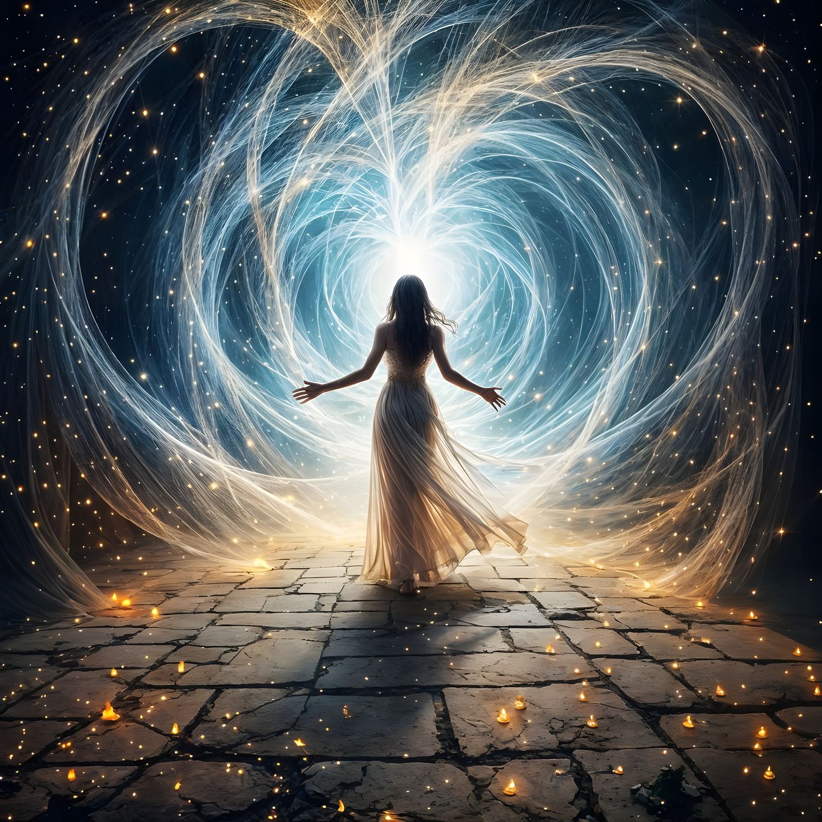 Angels and Ghosts Dance with Mortals in Ethereal Splendor