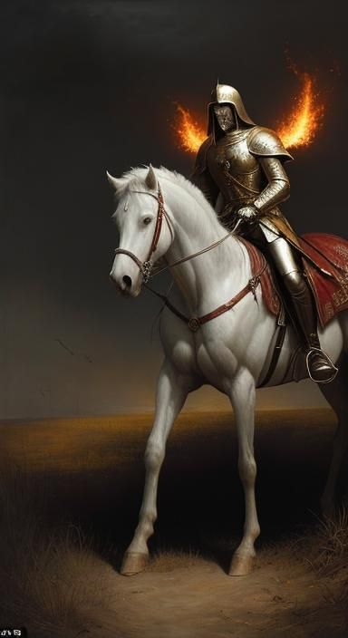 Biblical Horseman in Dramatic Style