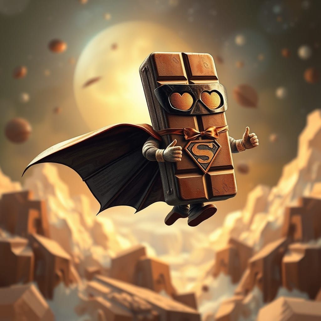 Chocolate Avenger Soars Through the Skies