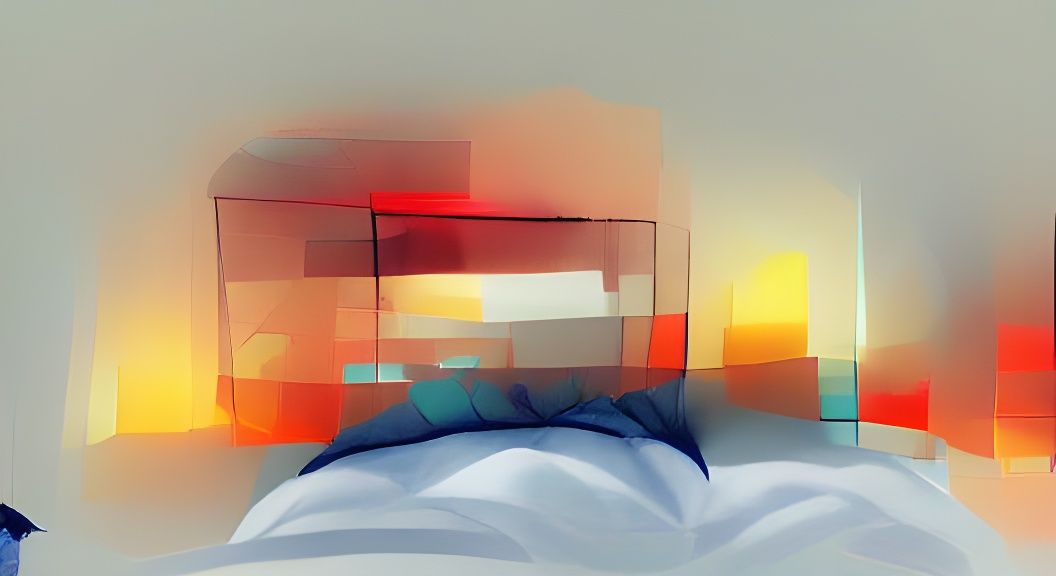 Abstract Minimalist Sleep: Backlit Digital Art