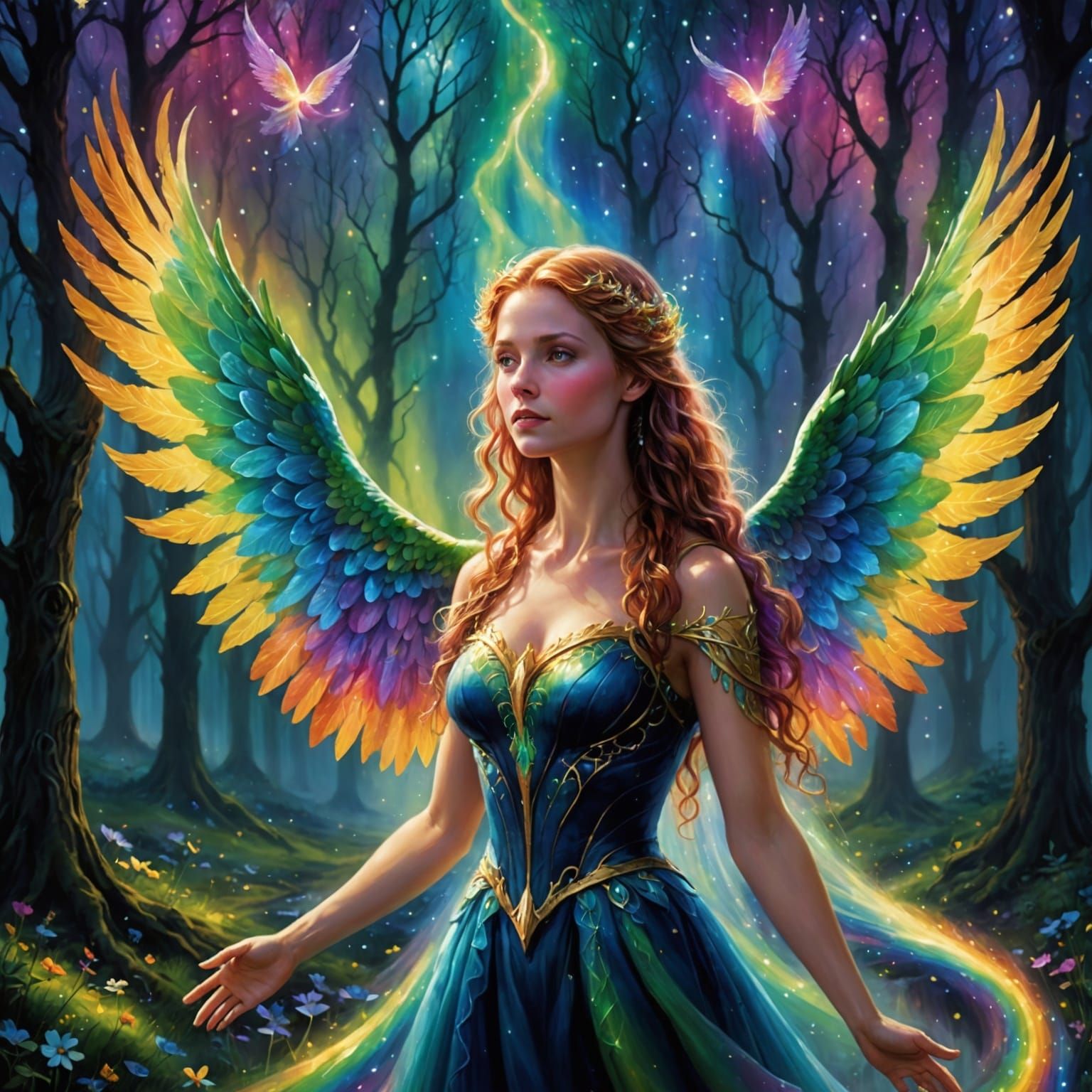 Aurora Channels Harmony Magick in the Grove