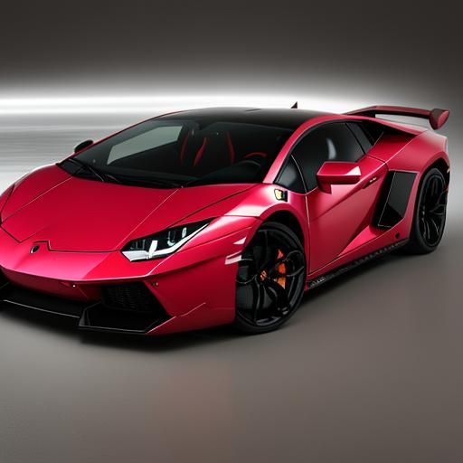 Stylized AI Generated Lambo Image