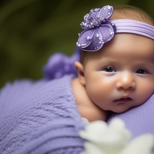 Adorable Newborn Baby Generated by AI