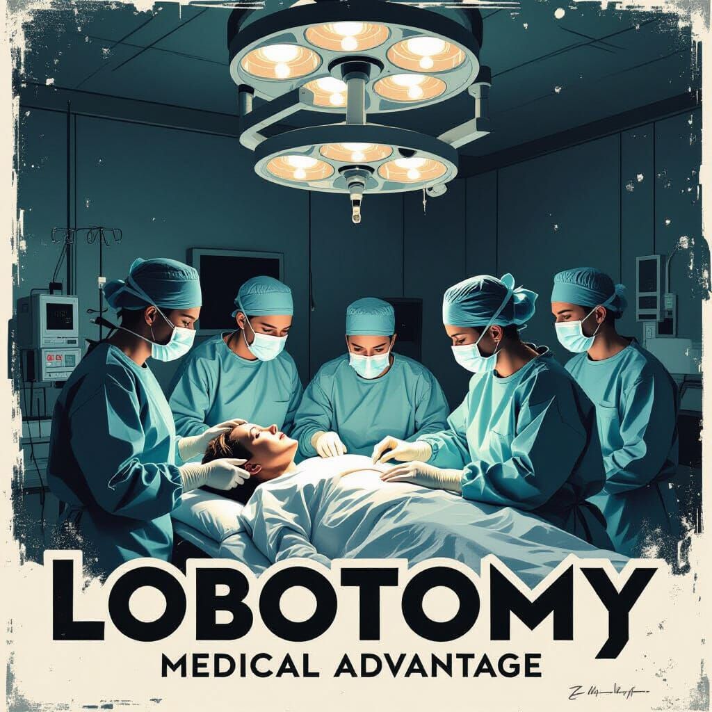 Lobotomy Head-Surgery in Gothic Style
