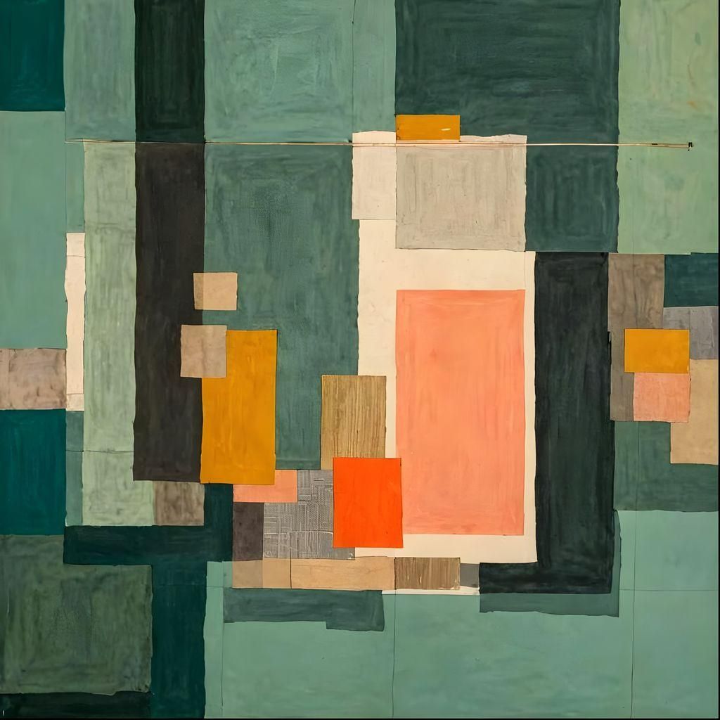 Mid-Century Modern House in Abstract Expressionist Style