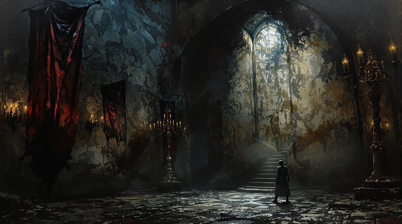 Hamlet Unfolds in Eerie 17th-Century Playhouse Shadows