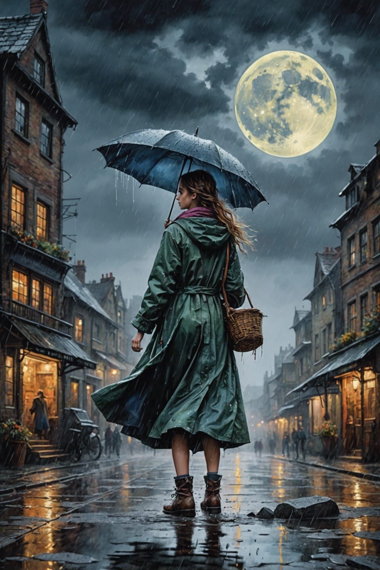 Rainy Day in the Village