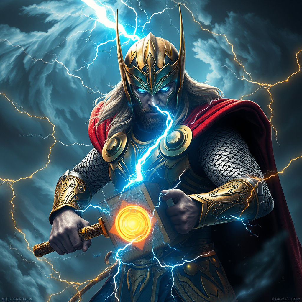 Thor: God of Thunder in High-Fantasy Style